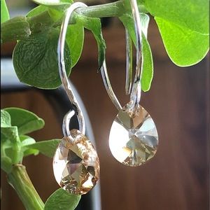 Sterling Silver and Swarovski Crystal Earrings